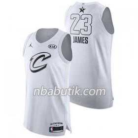NBA Mænd Trøje Cleveland Cavaliers LeBron James 23 2018 All Star Jordan Brand Hvid Swingman